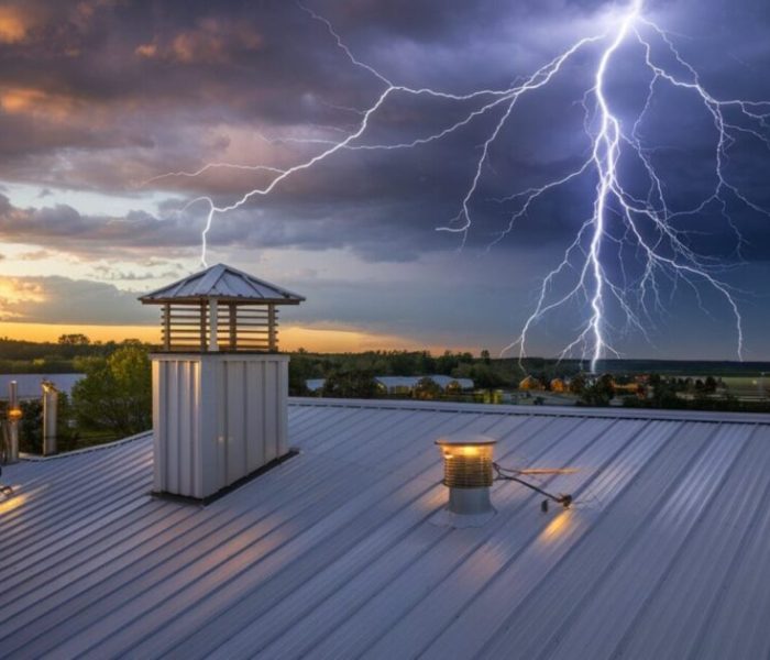 Metal Roofs Attract Lightning